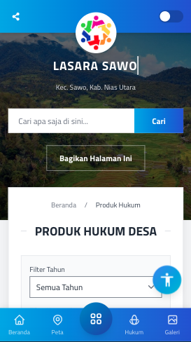 Screenshot fitur 16 Tema Seruit OpenSID